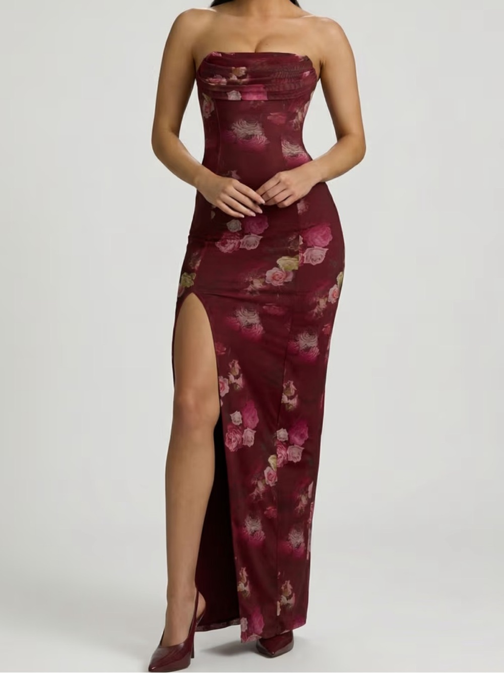 NWT Oh Polly Floral Maxi Dress Size US 2